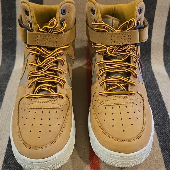Nike Air Force 1 "Wheat" Size Y 7 - Picture 5 of 5